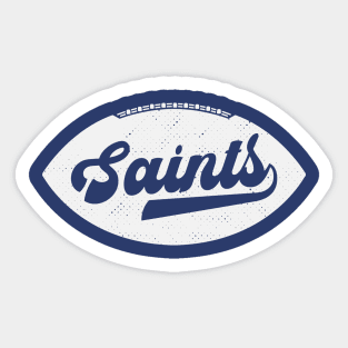 Retro Saints Football Sticker